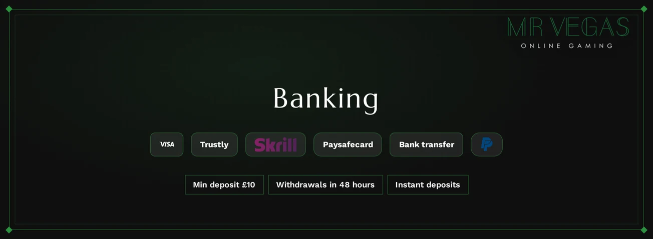 Spot payment methods instantly.